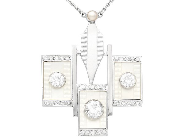 Art Deco Mother of Pearl Necklace