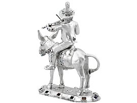 Antique Silver Donkey Ornament