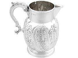 Antique Sterling Silver Water Pitcher Jug