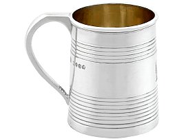 Boxed Antique Silver Mugs