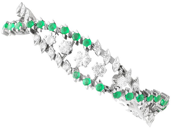 Diamond and Emerald Bracelet 