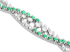 vintage emerald and diamond bracelet