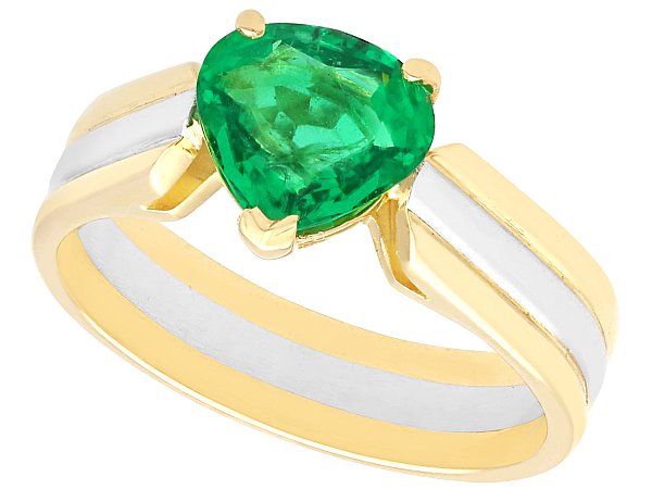 Vintage Pear Shaped Emerald for Sale