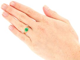 Vintage Pear Shaped Emerald for Sale On Hand