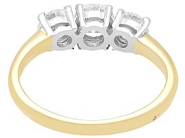 Round Cut Trilogy Engagement Ring for Sale