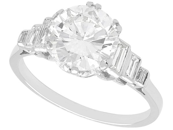 2 Carat Round Diamond Solitaire Engagement Ring