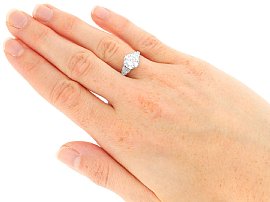 Wearing Image for 2 Carat Round Diamond Solitaire Engagement Ring