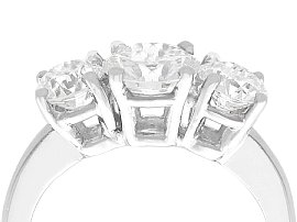 2. Carat Diamond Trilogy Ring for sale 