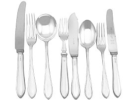 Sterling Silver Sandringham Pattern Cutlery Set