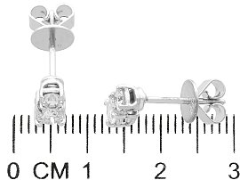 Size ofr 0.84 Carat Diamond Earrings UK for Sale
