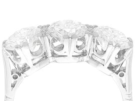 1950s Three Stone Diamond Ring