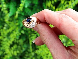 Victorian Snake Ring in Gold 