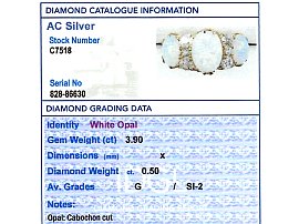 Independent Gemstone Grading Card 