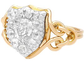 Victorian Diamond Ring in Yellow Gold