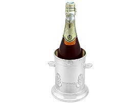Vintage Sterling Silver Wine Bottle Coaster