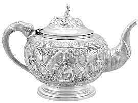 Antique Indian Silver Teapot