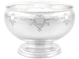 Antique Sterling Silver Decorative Bowl; C7535