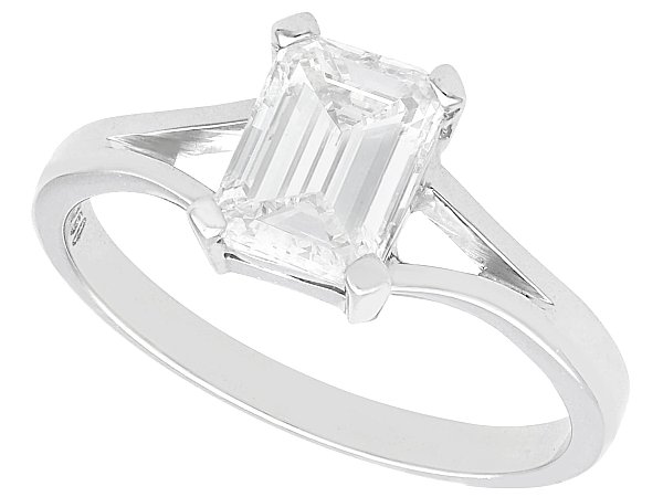 Emerald Cut Diamond Engagement Ring UK