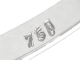 Emerald Cut Diamond Engagement Ring UK Hallmark