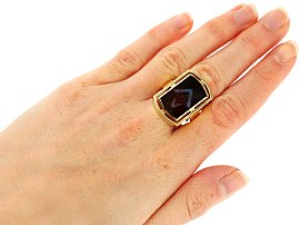 Wearing Image for Vintage Masonic Ring