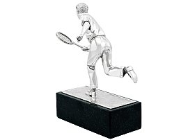 SILVER PLATED TENNIS MOMENTO