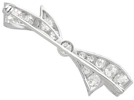 1920s Diamond Bow Brooch