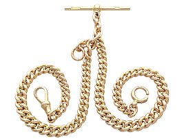 Antique 9 ct Yellow Gold Double Albert Watch Chain