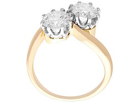 Yellow Gold Diamond Twist Engagement Ring for Sale