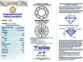 Two Stone Diamond Ring in Platinum Certificate