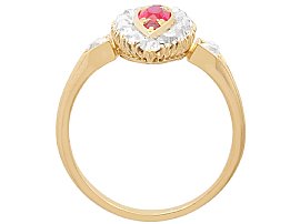 Marquise Ruby Ring with Diamonds