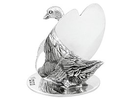 Silver Swan Menu Holders