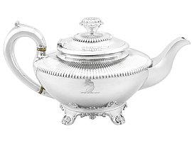 Sterling Silver Teapot - Antique William IV