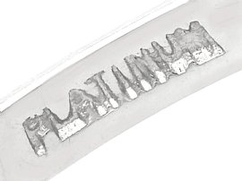 Hallmarks for Diamond Platinum Ring