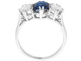Sapphire Trilogy Engagement Ring