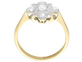 Edwardian Diamond Ring Yellow Gold