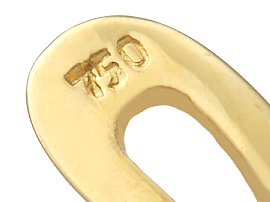 Hallmarks for Yellow Gold Earrings