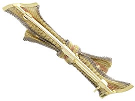 Reverse View of Victorian Bow Brooch