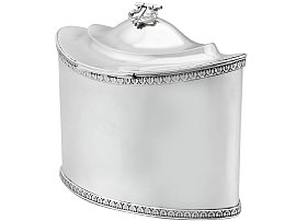 Sterling Silver Tea Caddy Victorian 