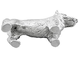 Rare Sterling Silver Dog Pepperette