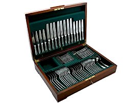 Sterling Silver Canteen of Cutlery for Eight Persons - Vintage 1965; C7760