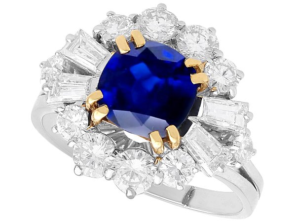 Vintage Madagascar Blue Sapphire Ring UK