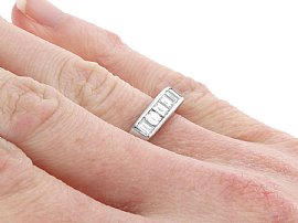 Vintage 7 Stone Baguette Diamond Ring