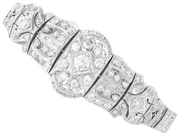 Ladies Platinum Diamond Bracelet