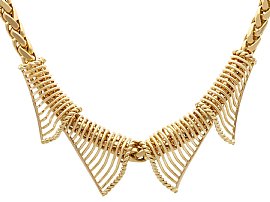 Vintage 18ct Yellow Gold Collarette Necklace