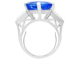 Large Untreated Ceylon Sapphire Ring