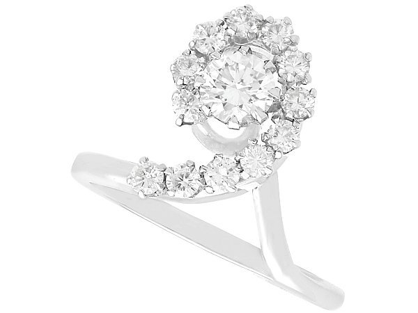 1940s French Diamond Dress Ring