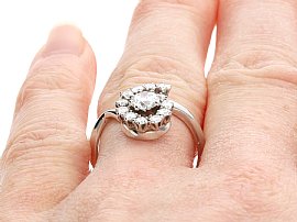 Wearing 1940s French Diamond Dress Ring