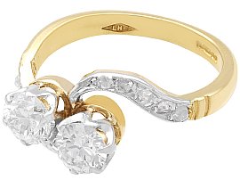 18ct Gold and Diamond Twist Ring