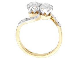 18ct Gold and Diamond Twist Ring