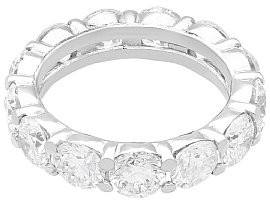 Eternity Ring with 13 Diamonds in White Gold Vintage